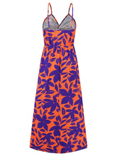 Load image into Gallery viewer, Twisted Printed V-Neck Cami Dress  (multiple color options)
