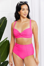 Load image into Gallery viewer, Marina West Swim Take A Dip Twist High-Rise Bikini in Pink
