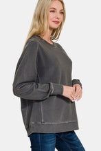 Load image into Gallery viewer, Pigment Dyed French Terry Sweatshirt in Black
