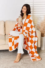 Load image into Gallery viewer, Checkered Decorative Throw Blanket (multiple color options)
