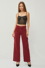 Load image into Gallery viewer, RISEN High Rise Wide Leg Cargo Jeans
