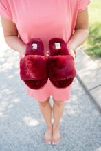 Load image into Gallery viewer, Fuzzy Slipper Sandals (multiple color options)
