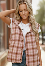 Load image into Gallery viewer, Pretty in Plaid Quilted Puffer Vest
