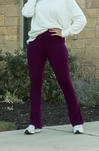 Load image into Gallery viewer, The Reese  Purple Flare Luxe Leggings by Julia Rose®
