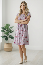 Load image into Gallery viewer, My Favorite Chapter Lilac Floral Dress
