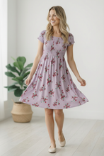 Load image into Gallery viewer, My Favorite Chapter Lilac Floral Dress
