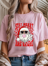 Load image into Gallery viewer, Stay Merry and Bright Graphic Tee (multiple color options)

