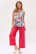 Load image into Gallery viewer, Dear Scarlett Lizzy Tank Top in Floral Aqua
