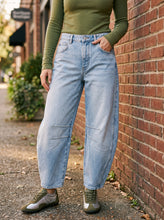 Load image into Gallery viewer, Curve Appeal Barrel-Leg Jeans (multiple color options)
