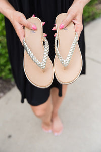 Corkys Pigtail Sandals (black or gold)