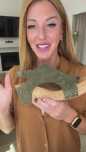 Load and play video in Gallery viewer, Walk This Way Wedge Sandals in Olive Suede
