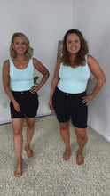 Load and play video in Gallery viewer, Fun in Navy Tummy Control Judy Blue Bermuda Shorts
