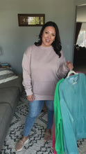 Load and play video in Gallery viewer, Vintage Wash Pocket Pullover - Blush Pebble
