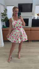 Load and play video in Gallery viewer, Soul Tied Floral Dress in Pink
