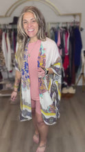 Load and play video in Gallery viewer, Wildflower Watercolor Kimono
