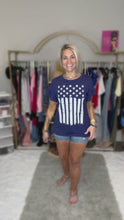 Load and play video in Gallery viewer, Patriot Ruffle Top
