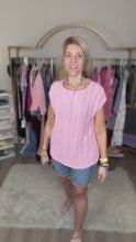 Load and play video in Gallery viewer, Roselight Stripe Blouse
