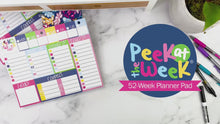 Load and play video in Gallery viewer, Peek at the Week® Weekly Planner Pad
