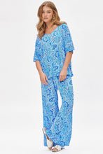 Load image into Gallery viewer, Dear Scarlett Cabana Set in PaisleyRoyal Blue
