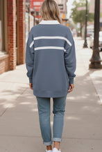 Load image into Gallery viewer, Prep School Chic Slate Blue Polo
