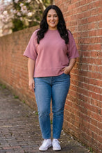 Load image into Gallery viewer, Sense of Clarity Boxy Top in Rose
