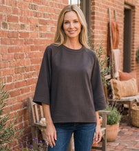 Load image into Gallery viewer, Market Day Minimalist Top in Black
