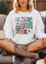 Load image into Gallery viewer, Simply Blessed Graphic Sweatshirt (multiple color options)
