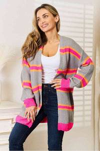 Happy Haven Ribbed Long Sleeve Cardigan