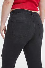 Load image into Gallery viewer, Addyson High Waist Distressed Raw Hem Flare Jeans by Bayeas
