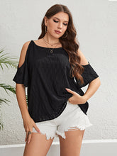 Load image into Gallery viewer, Sweet Surprise Boat Neck Cold-Shoulder Blouse
