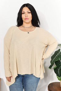 Snuggle Bliss Oversized Super Soft Ribbed Top in Cream