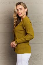 Load image into Gallery viewer, Kiss Me Tonight Button Down Cardigan in Chartreuse
