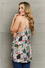 Load image into Gallery viewer, Hang Loose Tulip Hem Cami Top in Patchwork Floral
