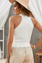 Load image into Gallery viewer, Athena&#39;s Serenity Scalloped Openwork Grecian Neck Tank (3 color options)
