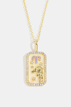 Load image into Gallery viewer, Cosmic Constellation Zodiac Sign Rhinestone Pendant Necklace (all signs)
