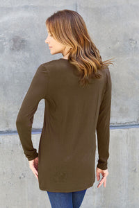 Everyday Happiness Round Neck Long Sleeve Top (multiple color options)