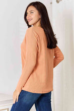 Load image into Gallery viewer, Take Another Chance Half Button Long Sleeve Top
