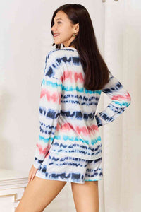 Cozier Than Ever Tie-Dye Dropped Shoulder Lounge Set