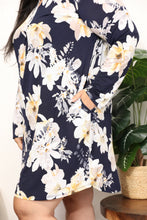 Load image into Gallery viewer, She Blooms Boldy Flower Print Shirt Dress
