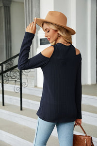 Relaxed Allure Dropped Shoulder Long Sleeve Top (multiple color options)