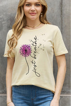 Load image into Gallery viewer, JUST BREATHE Graphic Cotton Tee
