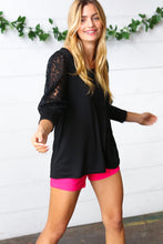 Load image into Gallery viewer, Lace in the Limelight Square Neck Puff Sleeve Top
