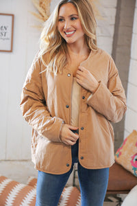 A Warm Welcome Fleece Lined Button-Up Jacket