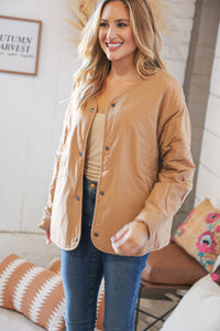 A Warm Welcome Fleece Lined Button-Up Jacket