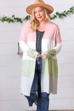 Load image into Gallery viewer, Eat, Play, Love Sweetheart Color Block Cardigan
