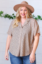 Load image into Gallery viewer, Life Without Limits Animal Print Button-Down Blouse
