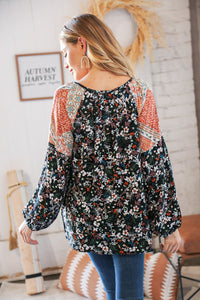 Beauty Full of Floral Tie-Front Top