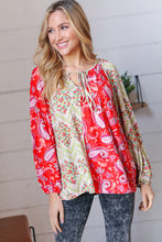 Load image into Gallery viewer, Wooing With Wildflowers Front-Tie Boho Top
