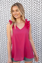 Load image into Gallery viewer, Full of Energy Frill Shoulder Tank Top
