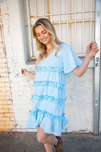 Load image into Gallery viewer, Warm Waters Tiered Ruffle Midi Dress
